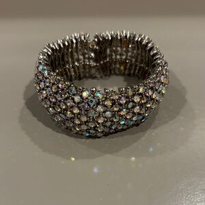 Elegant Silver Crystal Bracelet